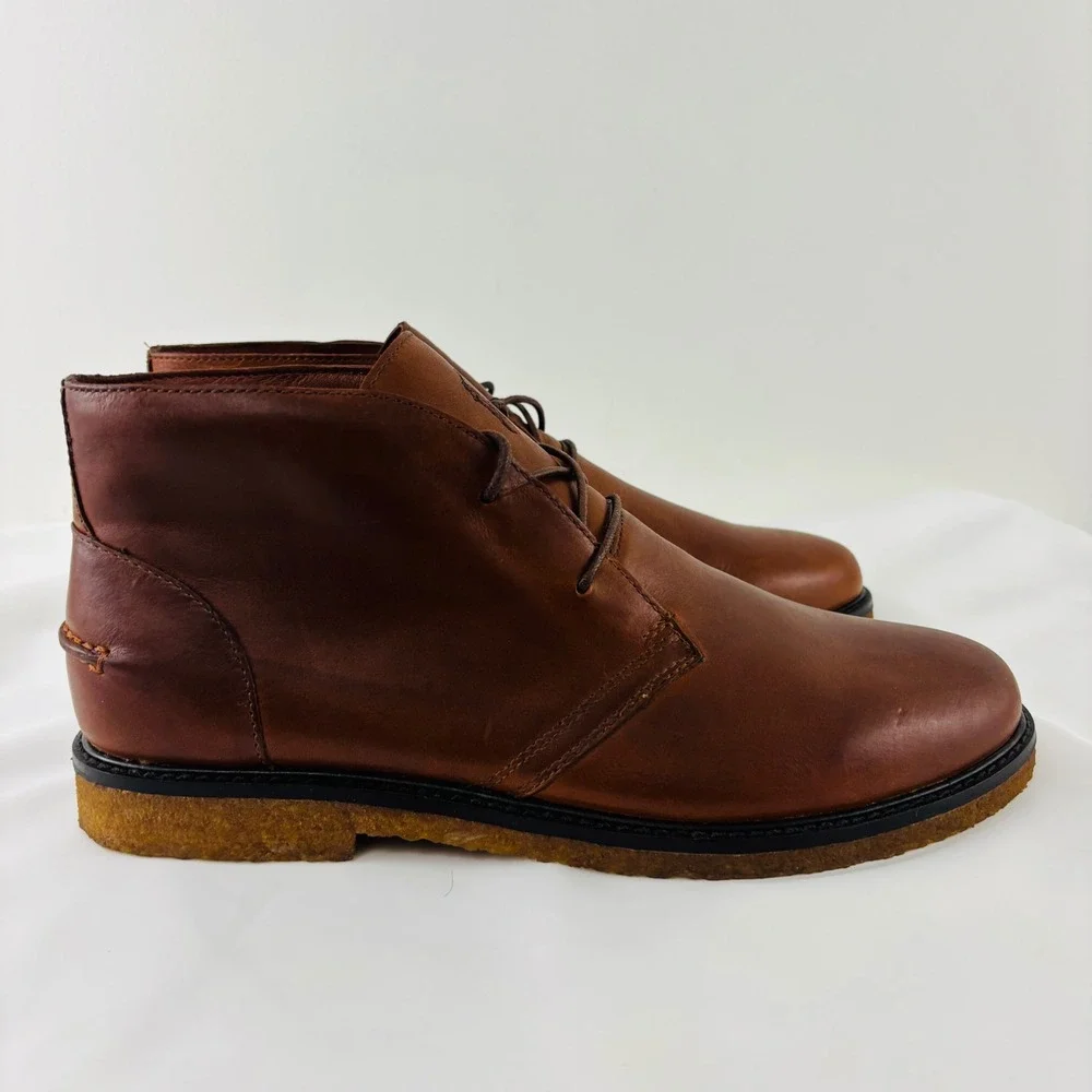 NWOT Polo Ralph Lauren Marlow Leather Chukka Boots Brown Men 11.5D MARLOW-BO-CSL